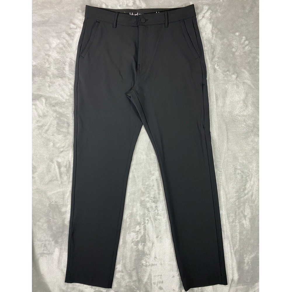 Hurley Jet Set Tech Golf Pant Mens‎ 32x34 Black HMS25-17552 Performance Slim Fit